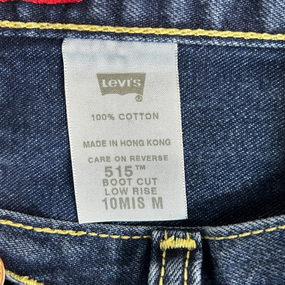 Levis 515 Jeans Womens Size 10 MIS Bootcut Dark Wash 100% Cotton Western USA - Picture 9 of 13